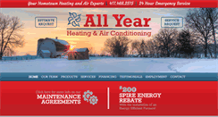 Desktop Screenshot of allyearheatingandac.com